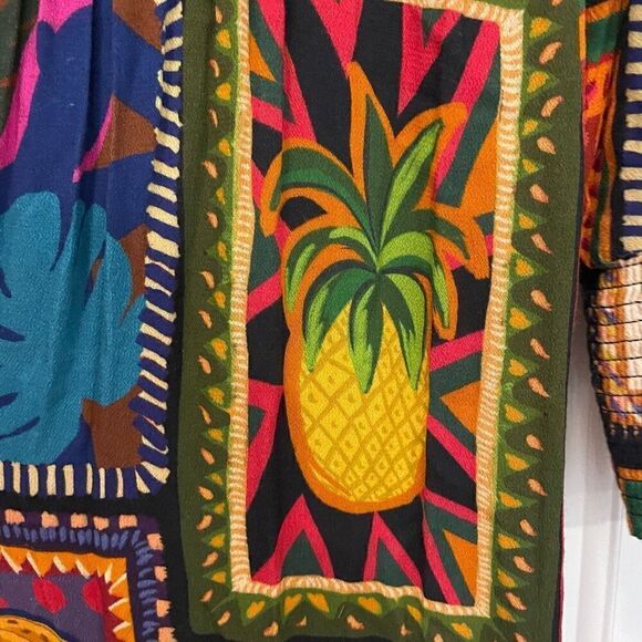 NWT Farm Rio Patchwork Tapestry Ankle Dress Size M $275.00 Lagenlook - Picture 9 of 15